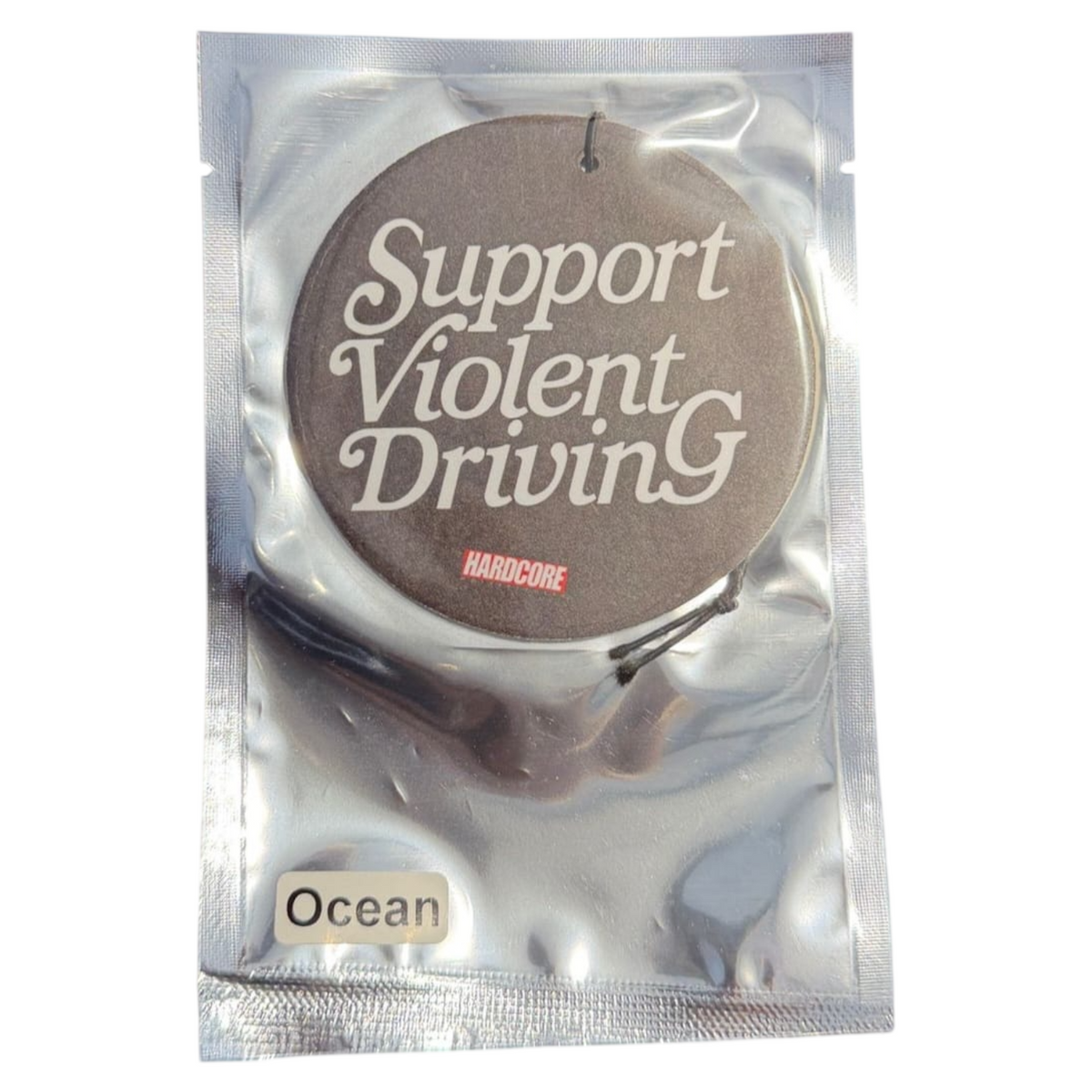 Round Hardcore Support Violent Driving Slogan | Ocean scent 2026 Hardcore Tokyo Air Freshener