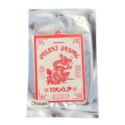 Dragon Hardcore Support Violent Driving graphic | Ocean scent 2026 Hardcore Tokyo Air Freshener