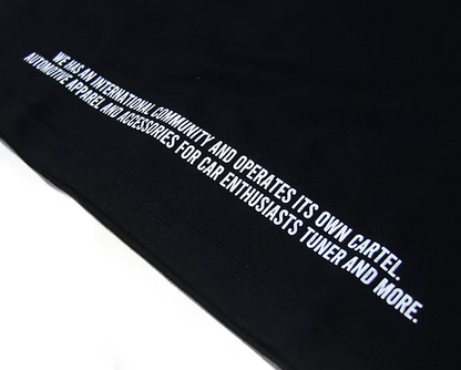Hardcore Tokyo Hashtag Heavy T-shirt
Black hem with white text on a white background