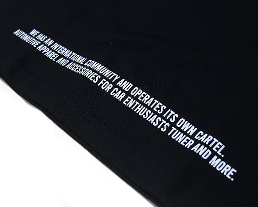 Hardcore Tokyo Hashtag Heavy T-shirt
Black hem with white text on a white background